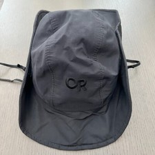 VTG 90s Outdoor Research Seattle Sombrero GTX Goretex Black Logo Rain Hat Cap S