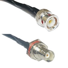 RG58 BNC MALE to BNC FEMALE BIG BULKHEAD Coaxial RF Cable USA-Ship Lot