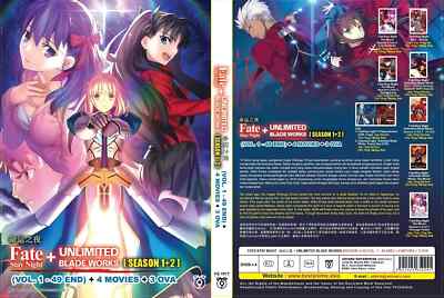 Fate Stay Night Complete Collection UBW + Heaven's Feel Movie DVD