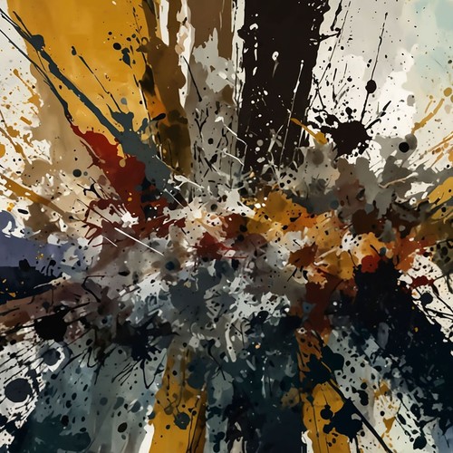 Quadro Forme Astratte Energie Astratte Multicolore , absh16 quadro stampa su tel - Imagen 6 de 6