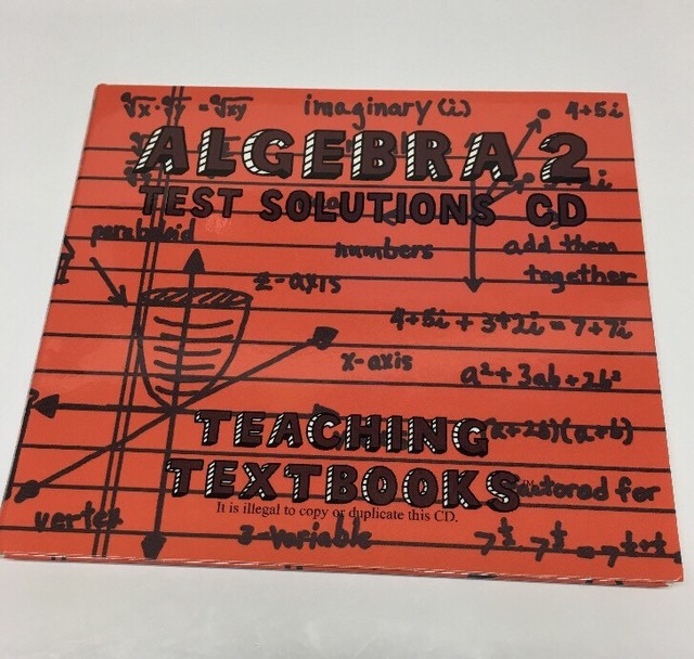 Teaching Textbooks Algebra 2 Test Solution CD (version1.0) eBay