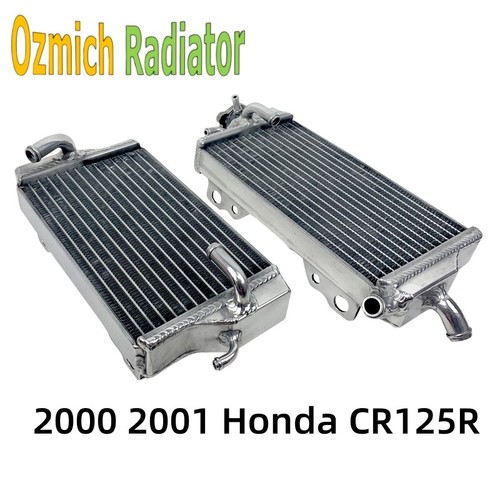 Aluminum racing radiator Fit HONDA CR125R 2000 2001 CR 125R CR125 R R&L ...