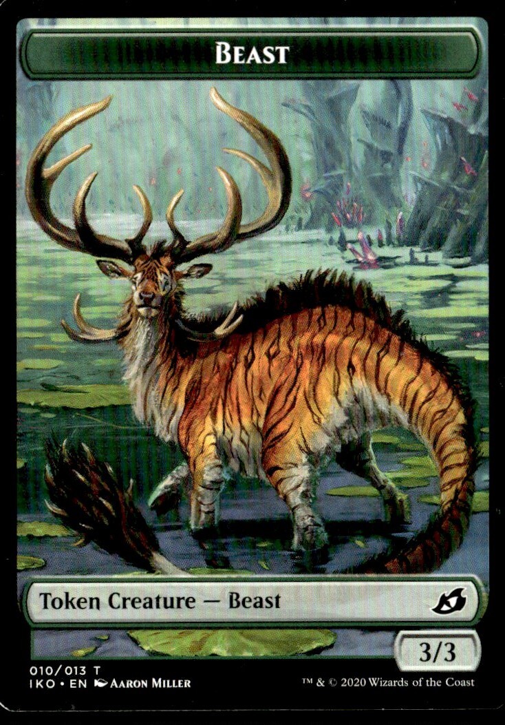 2020 Ikoria Lair of Behemoths Beast Token Common #10 MTG Card
