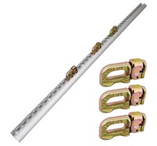 1M Anchor Track Tie Down Point Rail Double Stud Fitting Trailer Caravan L-Track