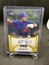 Wilman Diaz 2021 Leaf Draft Auto - GOLD SSP