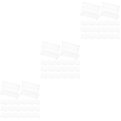 25pcs Multi-zweck Robust Tabletop Zeichen Halter Acryl Display Steht