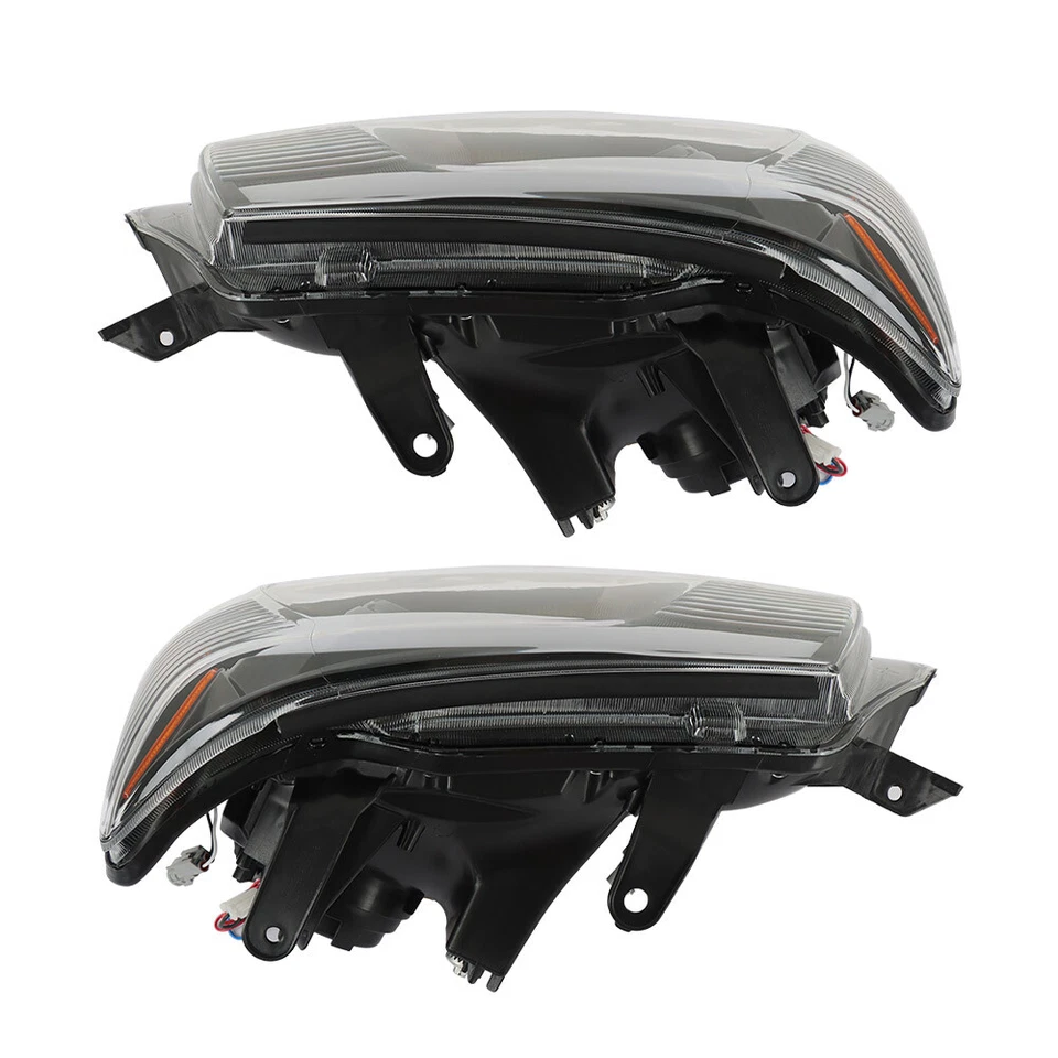 For 2012-2015 Toyota Tacoma Bar Headlights Halogen w/ LED DRL Clear Lens LH+RH - Image 4 of 4