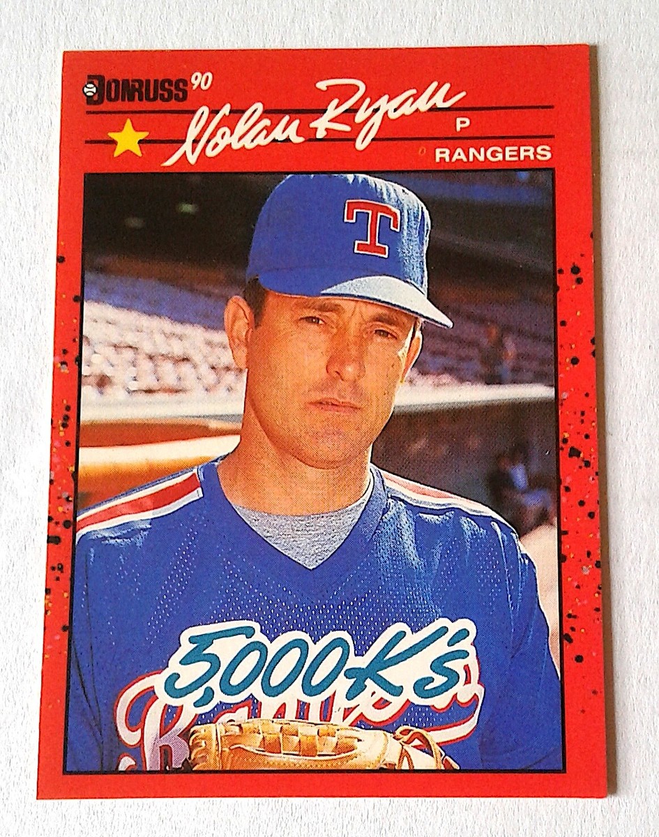 1990 DONRUSS NOLAN RYAN 5000K #659 / ERROR CARD #665 KING of KINGS