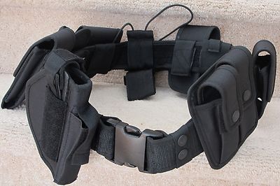 Adjustable Security Duty Belt with Holster Pouches for Law Enforcement Amazon.com : LytHarvest 10-in-1 Police Duty Utility Belt Rig  main image 4
