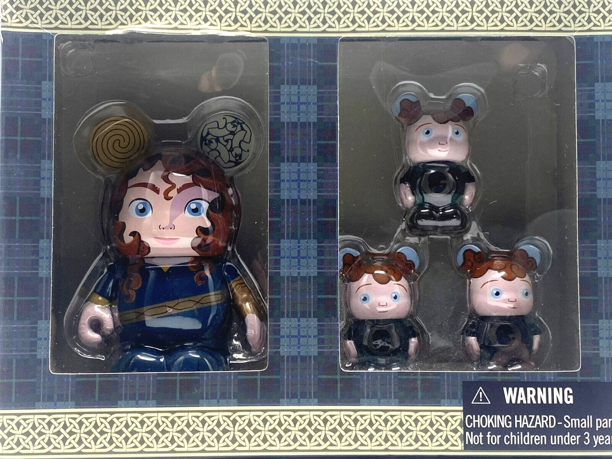 DISNEY PIXAR Vinylmation - BRAVE SET - MERIDA & 3 BROTHERS Set in
