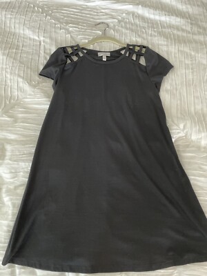 Speechless Women Junior Short Sleeve A-Line Shift Dress Black MEDIUM | eBay Speechless Women Junior Short Sleeve A-Line Shift Dress Black MEDIUM | eBay