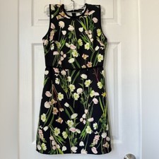 Victoria Beckham x Target Black Floral Sheath Dress size XS