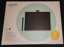 Wacom Intuos 8.5" x 5.3" Graphics Tablet - Pistachio Green With EXTRA pen Tips.