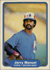 1982 Fleer Jerry Manuel #195