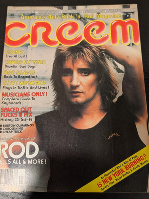 Creem Magazine Nov 1977 Rod Stewart Lynyrd Skynyrd ROLLING STONES Boz Scaggs
