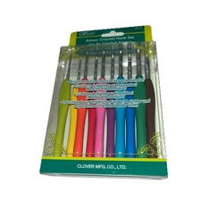 Clover 3672 Amour Crochet Hook Set, Assorted - 10 Sizes