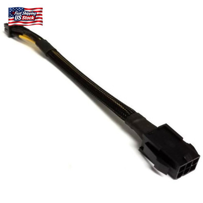 Pcie 8 Pin Female to CPU 8 Pin (4+4 Detachable) Male EPS-12V Adapter Converter S