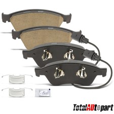 4x Front Ceramic Brake Pads w/ Hardware for Audi A8 Quattro 2004-2010 S6 S8 VW