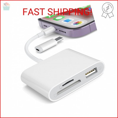 SZHAIYIJIN SD Card Reader for iPhone, Memory Card Reader with USB Camera Adapter