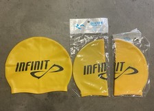 3  Infinit  Silicone Swim Caps