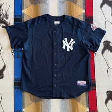 Vintage New York Yankees Majestic Baseball Jersey Size XL 2003 100th Anniversary