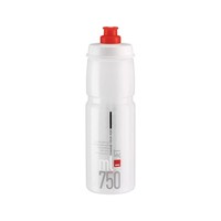 Elite Jet Trinkflasche Fahrradflasche Clear Rot 750 Ml