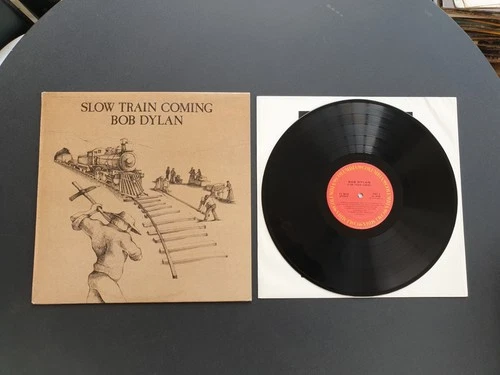BOB DYLAN - SLOW TRAIN COMING 1979 CANADIAN PRESS 12" VINYL RECORD LP EX/EX