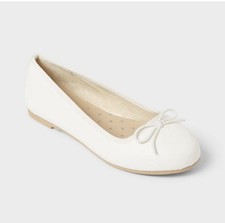 Girls' Diana Slip-On Ballet Flats White - Cat  Jack - SIZE 1