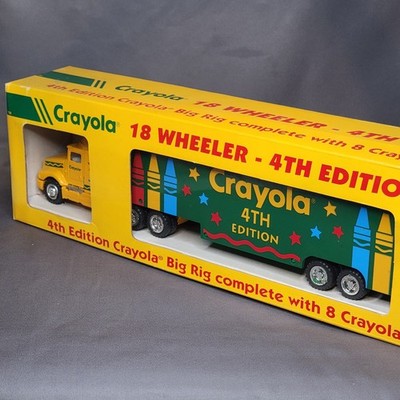 Crayola Big Rig 18-Wheeler Semi Hauler 1:64 Diecast With Crayons - New