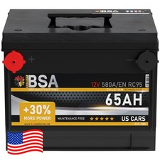 BSA US Autobatterie 65Ah Starterbatterie USA Car Batterie Chrysler Chevrolet