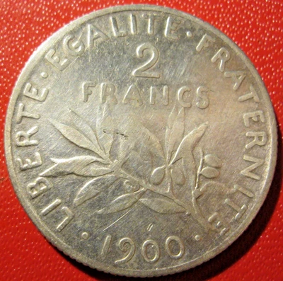 France. 2 Francs semeuse 1900. TB+ - Photo 1/2