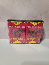 Chartbusters 1 Hits From The 50s  60s Rock N  Roll 2 Cassette Tape Set
