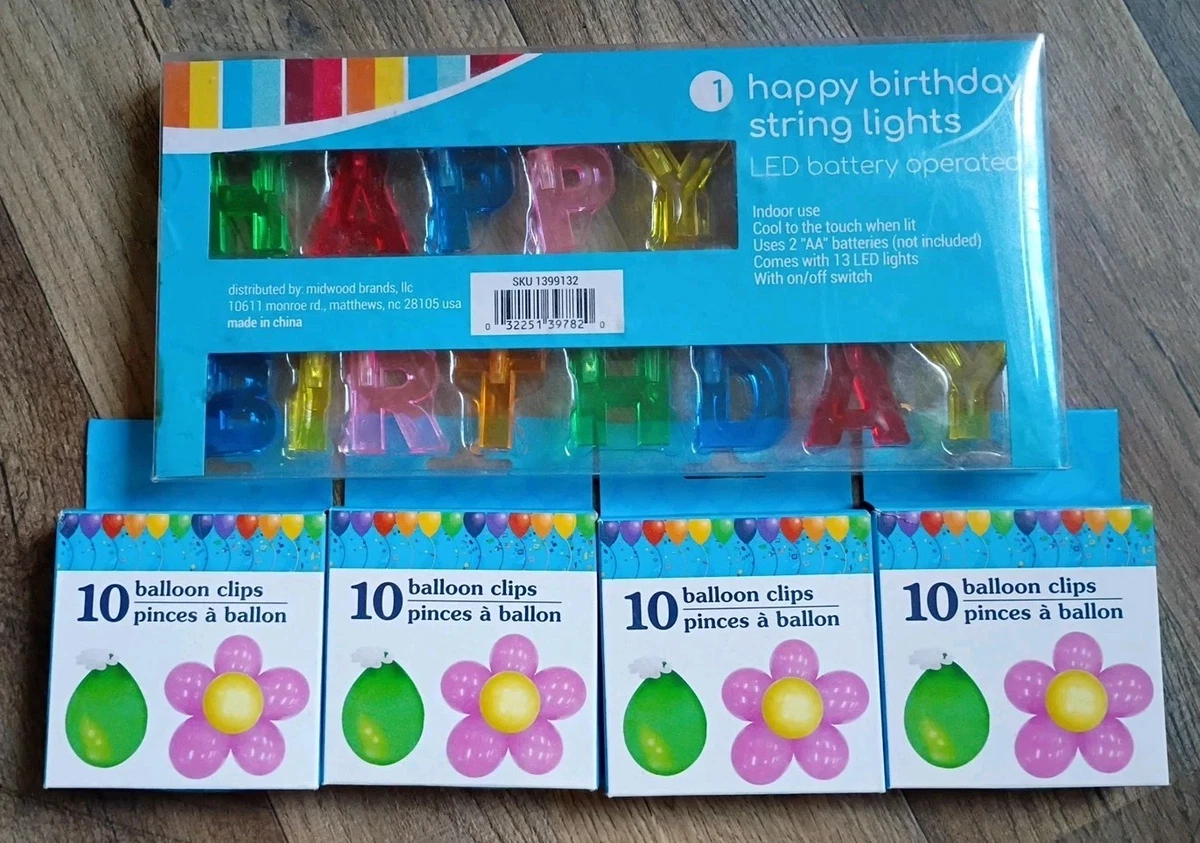 Clips Atado Globos Para Helio | BC | Sellado Rápido Y Fácil Para Fiestas