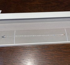 Moissanite Tennis Armband 2mm 15cm 925 Silber FL D Farbe inkl. GRA Zertifikat