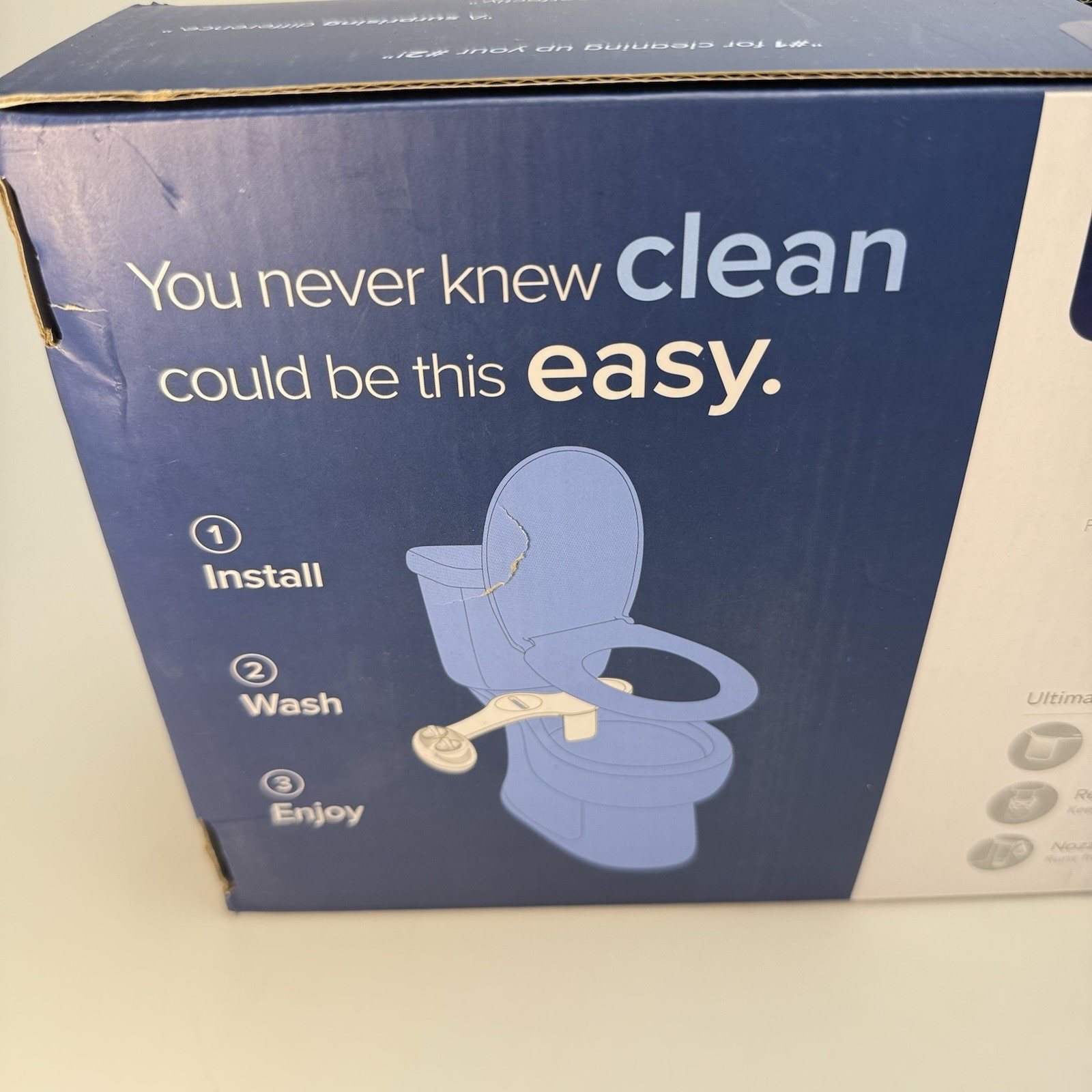 LUXE Bidet NEO 120 Blue Cold Water Bidet Attachment New Sealed