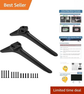 Elegant TV Stand Legs for Hisense TVs - Secure & Easy Installation - Up to 65 