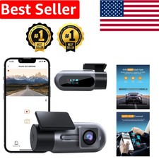 Compact 1080P Dash Cam with G-Sensor  Loop Recording - Ultimate Car Safety