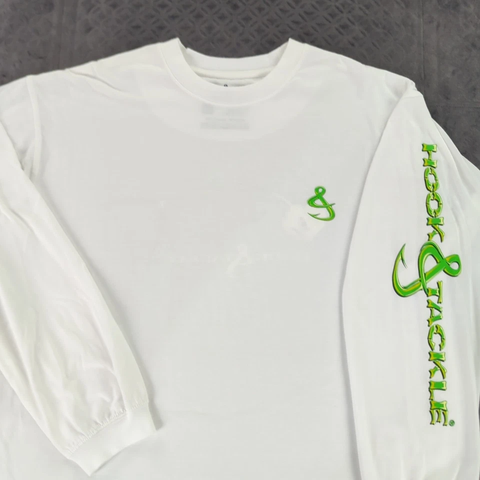 Camisa Hook & Tackle Protección Solar UPF Performance Peces Manga Larga Hombres XL Foto 3 de 4