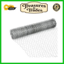 Image of Galvanized Hexagonal Wire Mesh Poultry Garden Netting 10m Silver