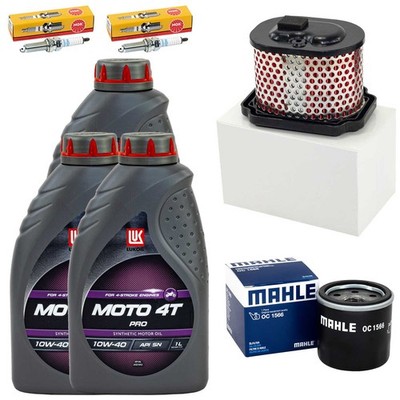 Zündkerzen Set Wartung 3L Öl Luftfilter Ölfilter für Yamaha XTZ 700 Tenere 19-25