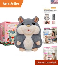 Talking Hamster Plush Toddler Toy   Repeats What You Say, Interactive Learnin...