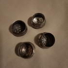 Lot Of 4 Antique Silverplate Replacement Salt And Pepper Lids. — photo 2