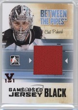 2010-11 ITG Between the Pipes Black Jersey Vault Ruby 1/1 Chet Pickard #M-04 0a7