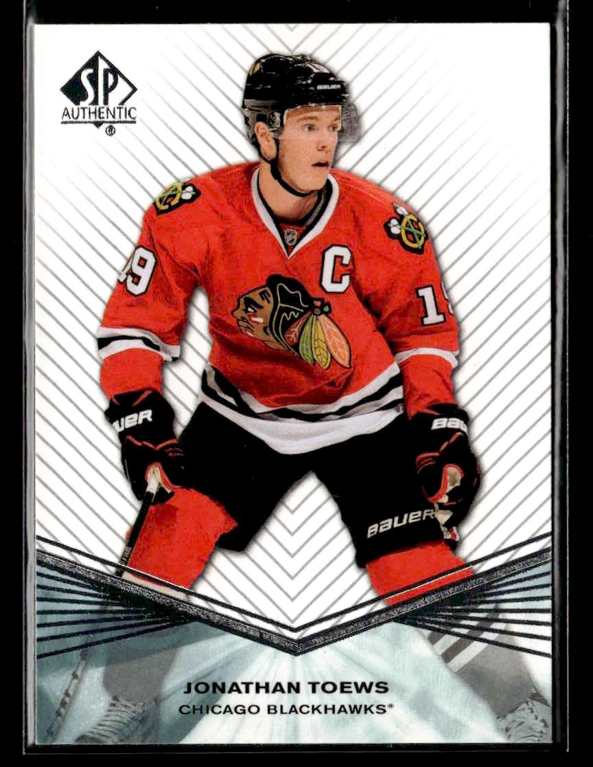 Jonathan Toews #25 Hockey Cards 2011 SP Authentic trading card — raw and PSA graded price guide