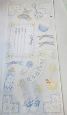 Me & My Big Ideas MAMBI Stickers ~ Baby Boy Stickers SR-110