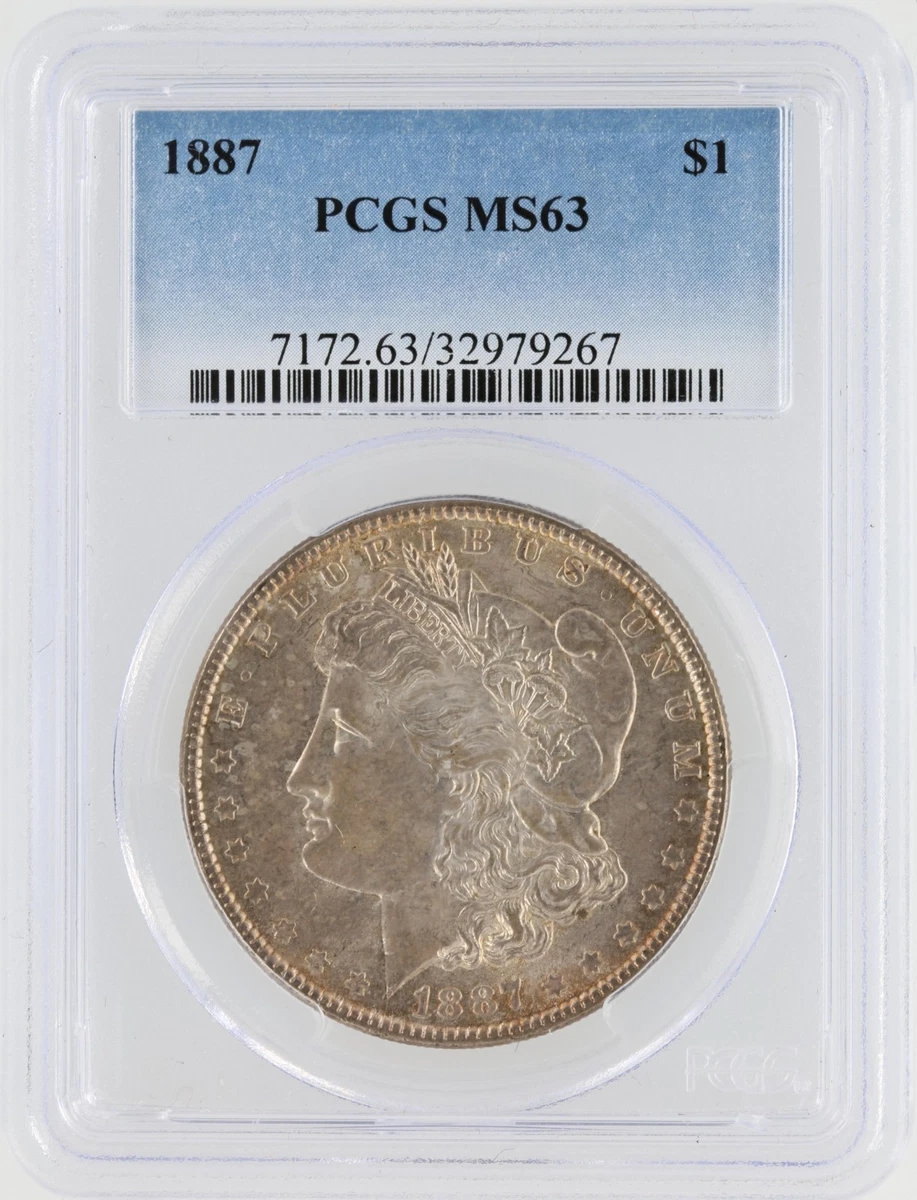 MS 63 Graded 1887 Year Morgan US Dollars (1878-1921) for sale | eBay