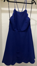 Lulu’s Sapphire Blue Strappy Mini Dress Size S