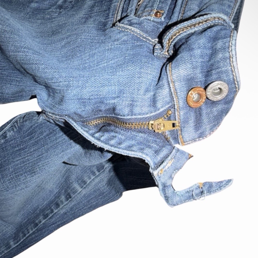 Vintage Diesel Industry Ronhar Low Rise Flared Bootcut Jeans Y2K Rare W28 L31.5 image 9