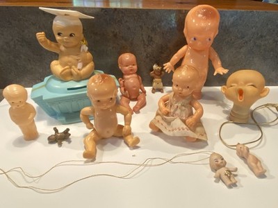 Vintage Kewpie/Kewpie-Style Dolls. Lot Of 11