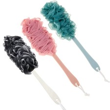 Back Scrubber for Shower,Loofah Long Handle Bath Body Brush,Soft Nylon Mesh S...